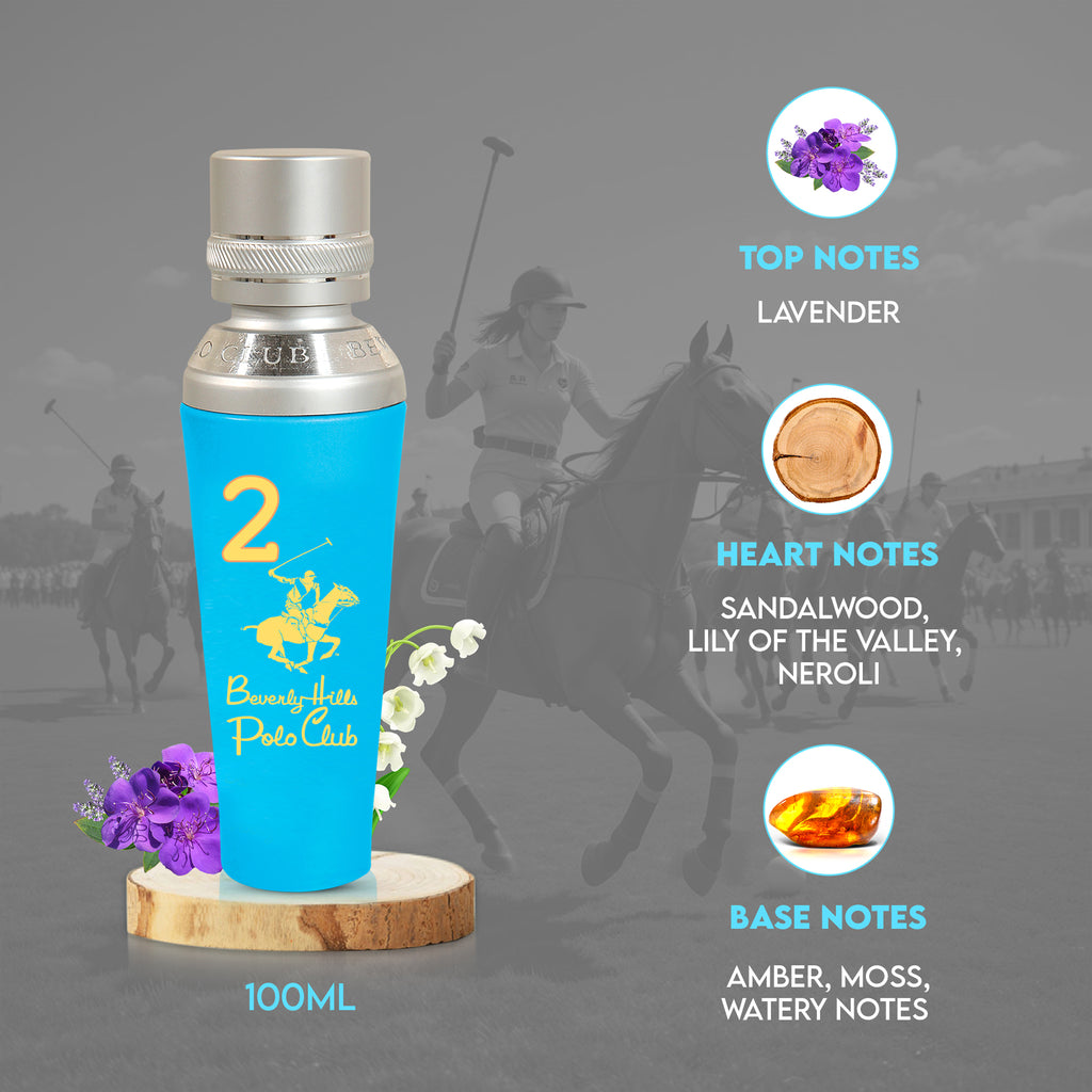 Beverly Hills Polo Club No. 2 Eau de Parfum for Women (100ml)