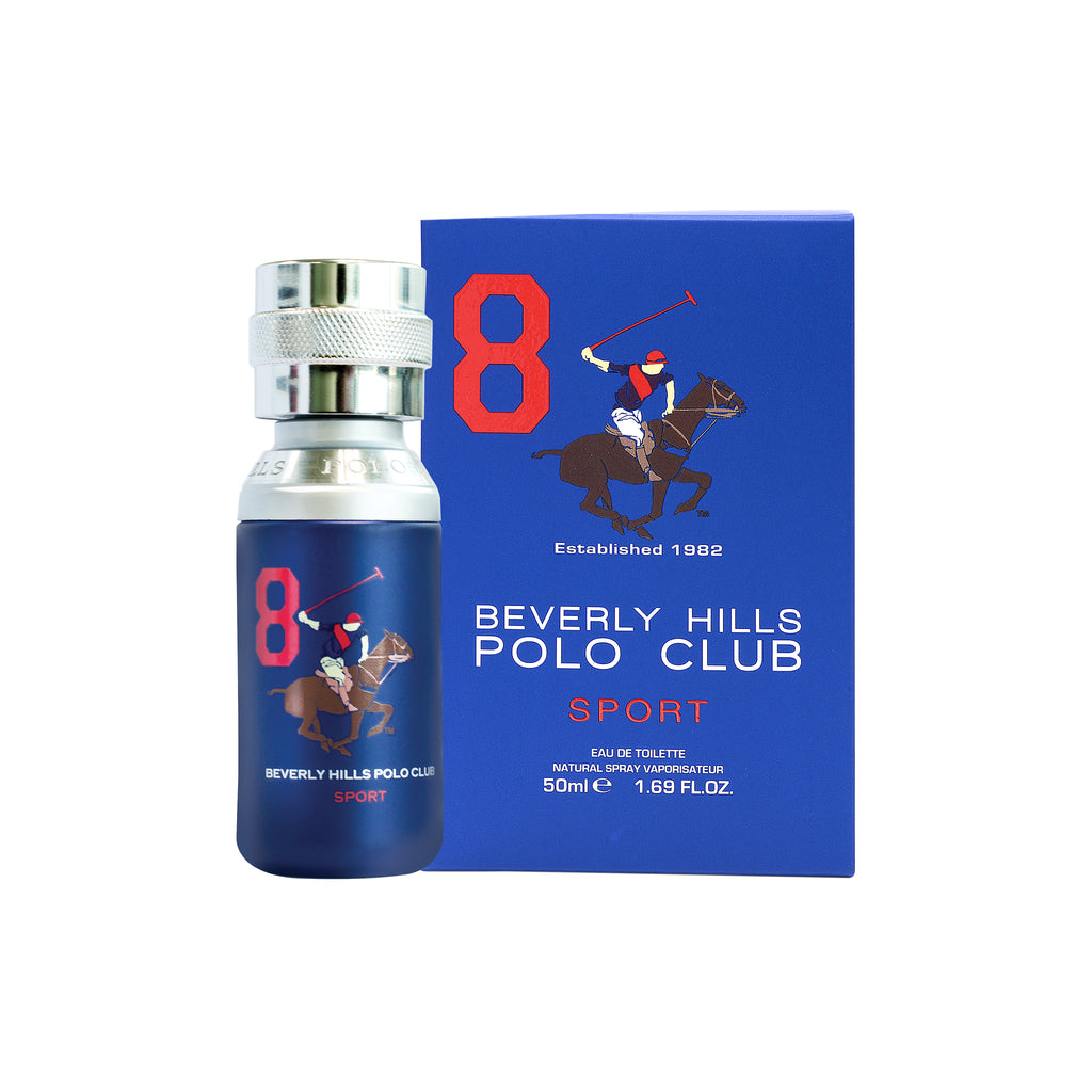 Beverly Hills Polo Club Sports No.8 Eau De Toilette For Men 50ml