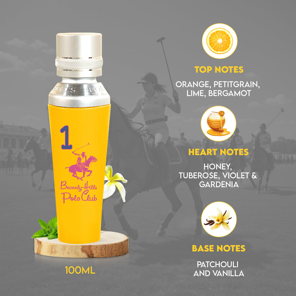 Beverly Hills Polo Club Pour Femme No.1 Eau De Parfum for Women 50ml