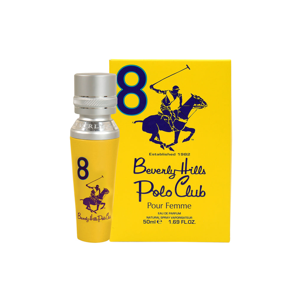 Beverly Hills Polo Club Pour Femme No.8 Eau De Parfum for Women 50ml