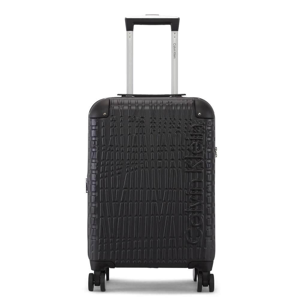 CALVIN KLEIN HYPER LUXE Range Black Hard 22" Cabin Luggage