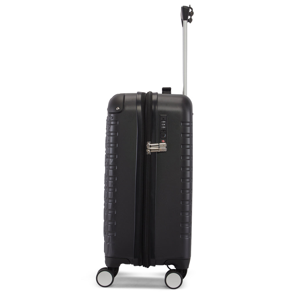 CALVIN KLEIN HYPER LUXE Range Black Hard 22" Cabin Luggage
