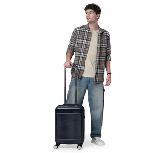 CALVIN KLEIN IN STEREO Range Midnight Navy Hard 22" Cabin Luggage