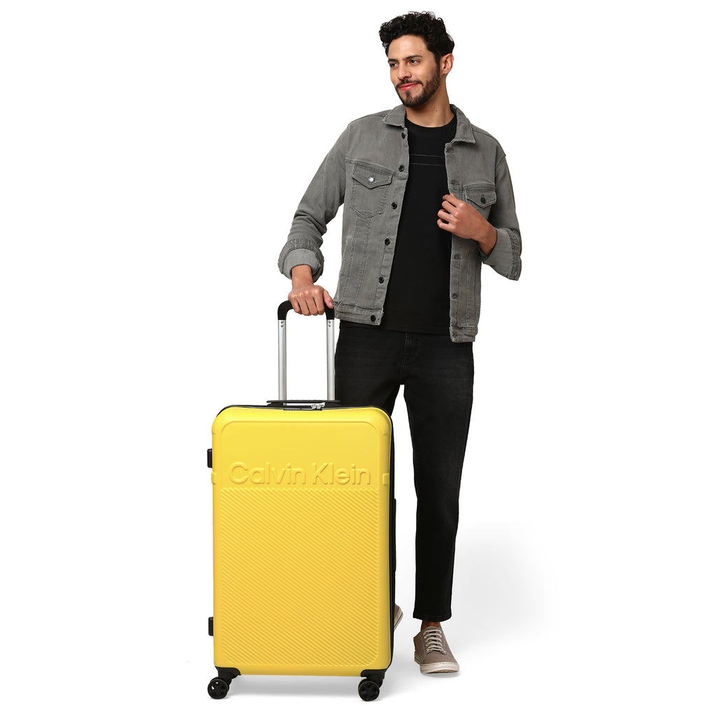 Calvin Klein EXPRESSION Range Safty Yellow Hard 28" Large Luggage
