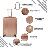 HEYS Xtrak Hard Medium Rose Gold Luggage Trolley