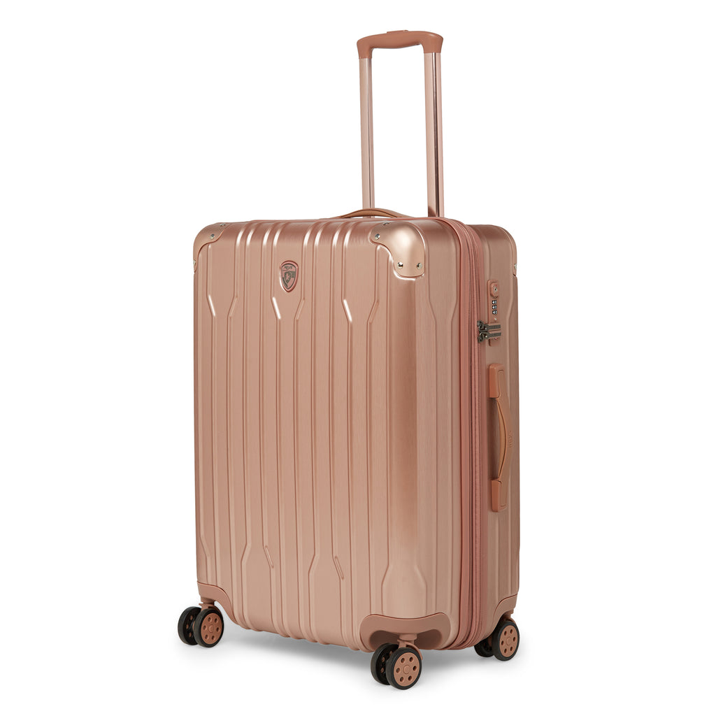 HEYS Xtrak Hard Medium Rose Gold Luggage Trolley