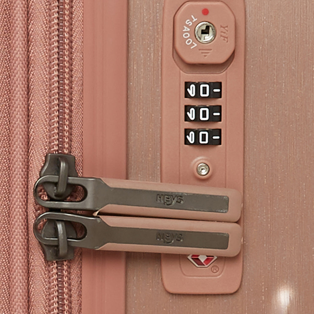 HEYS Xtrak Hard Large Rose Gold Luggage Trolley