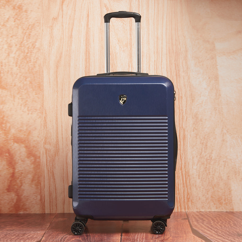 HEYS Terra-Lite Hard Medium Navy Luggage Trolley