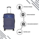 HEYS Terra-Lite Hard Medium Navy Luggage Trolley