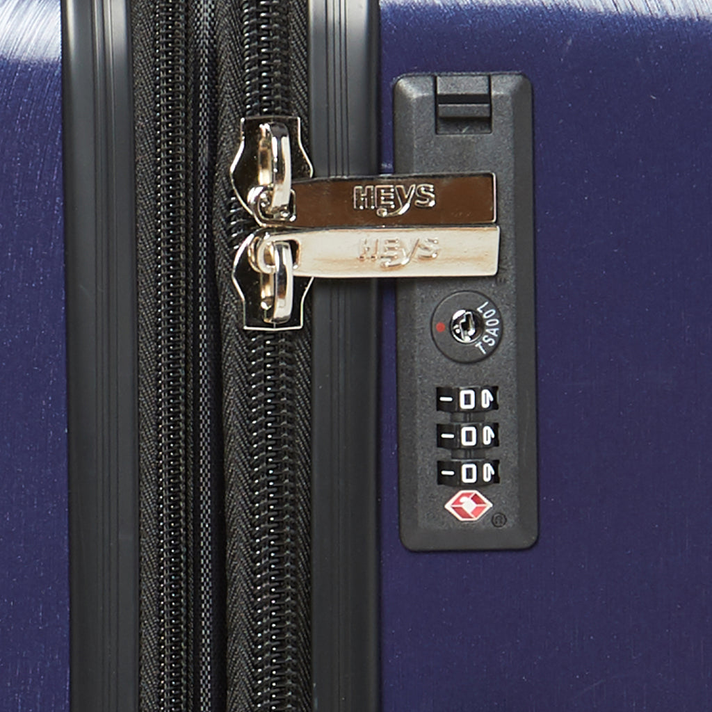 HEYS Terra-Lite Hard Medium Navy Luggage Trolley