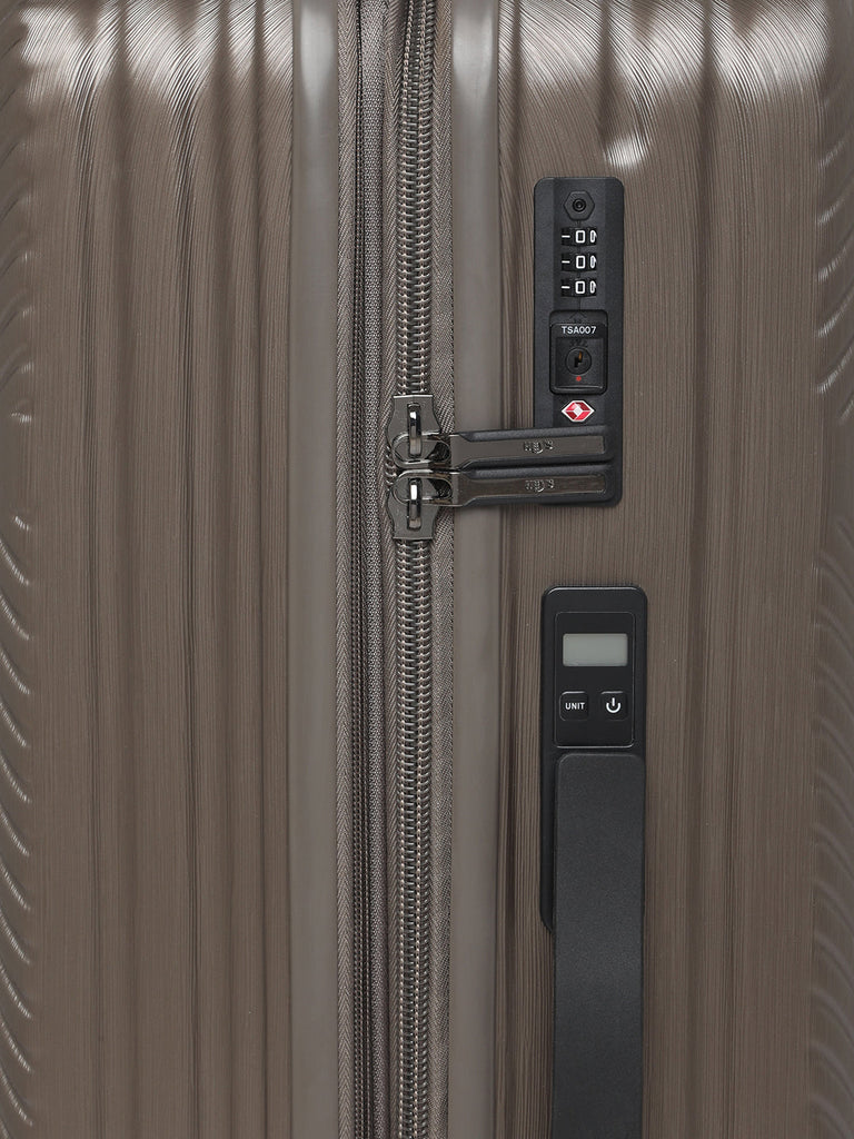 HEYS CHARGE-A-WEIGH Range Taupe Color Hard  Luggage
