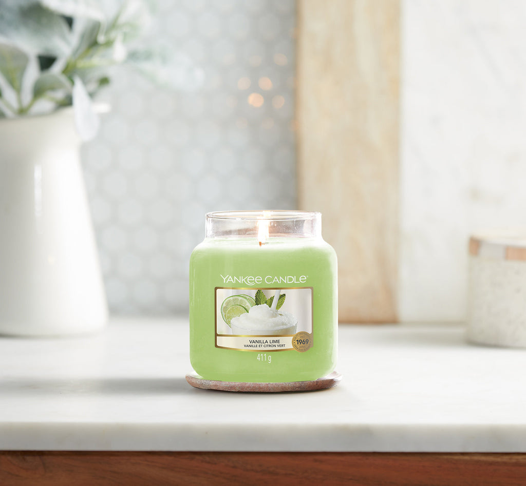 Yankee Candle Original Medium Jar Scented Candle - Vanilla Lime