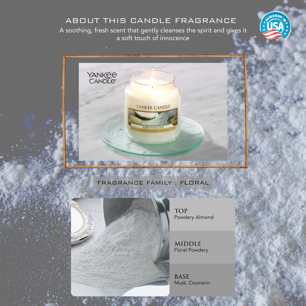 Yankee Candle Classic Large Jar Baby Powder Scented Candles
