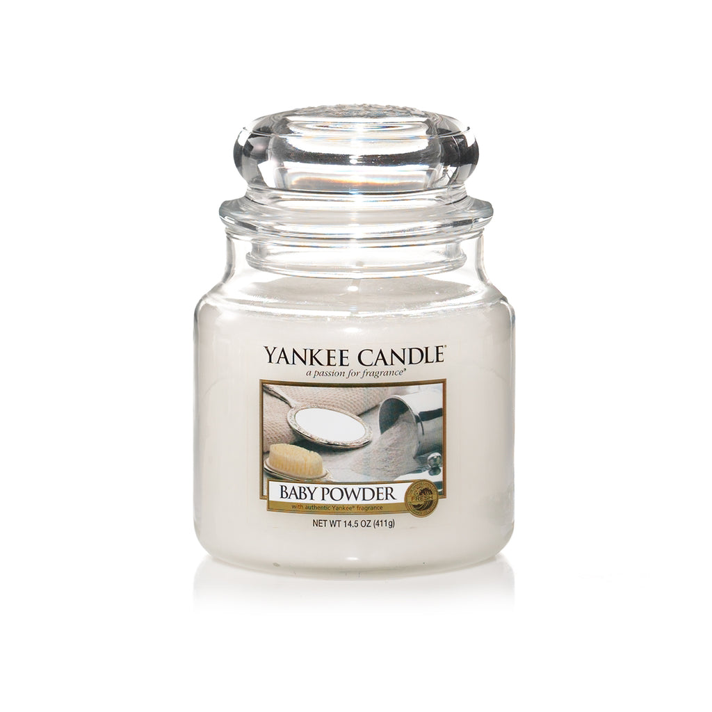 Yankee Candle Classic Medium Jar Baby Powder Scented Candles