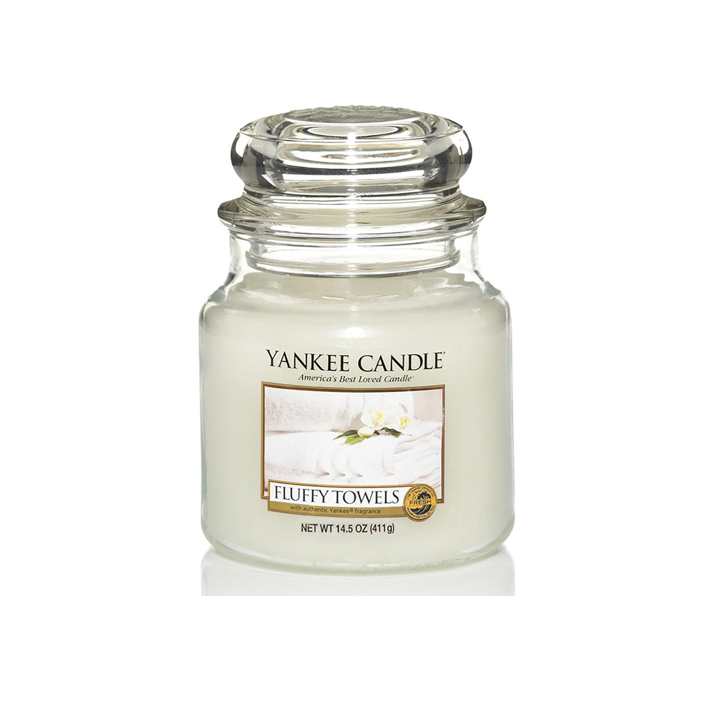 Yankee Candle Classic Medium Jar Fluffy Towels Scented Candles