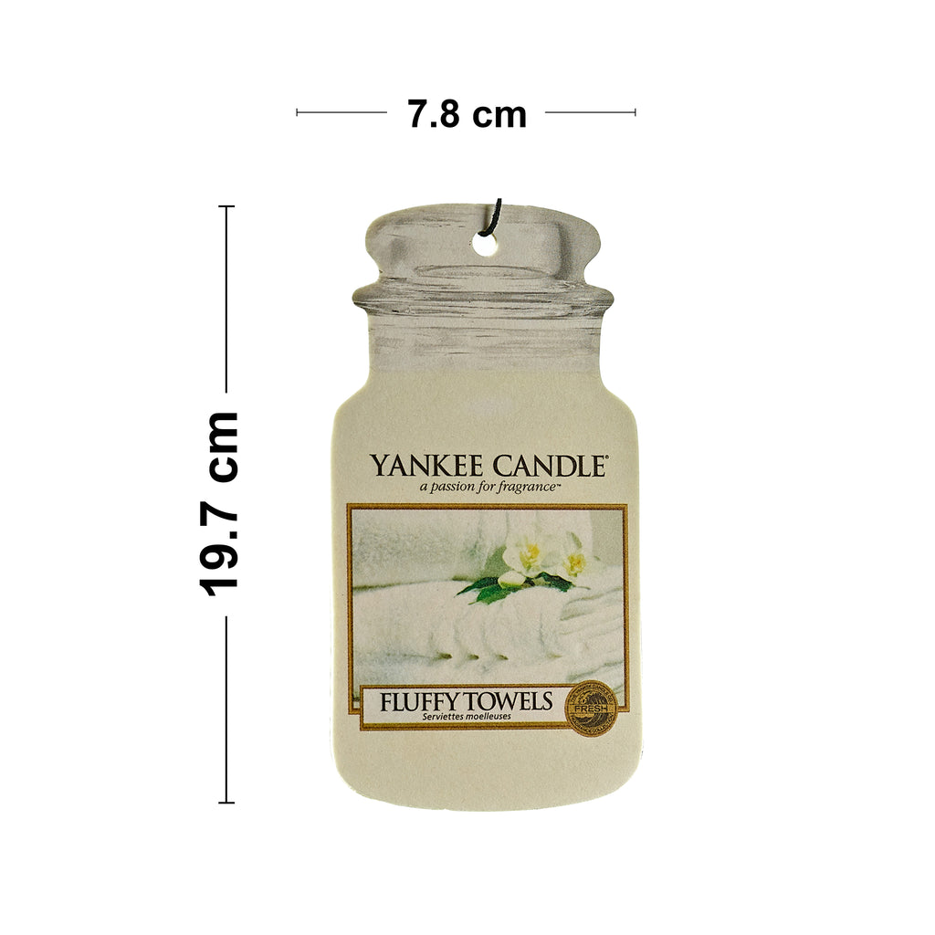 Yankee Candle Fluffy Towels Single Car Jar Air Freshener