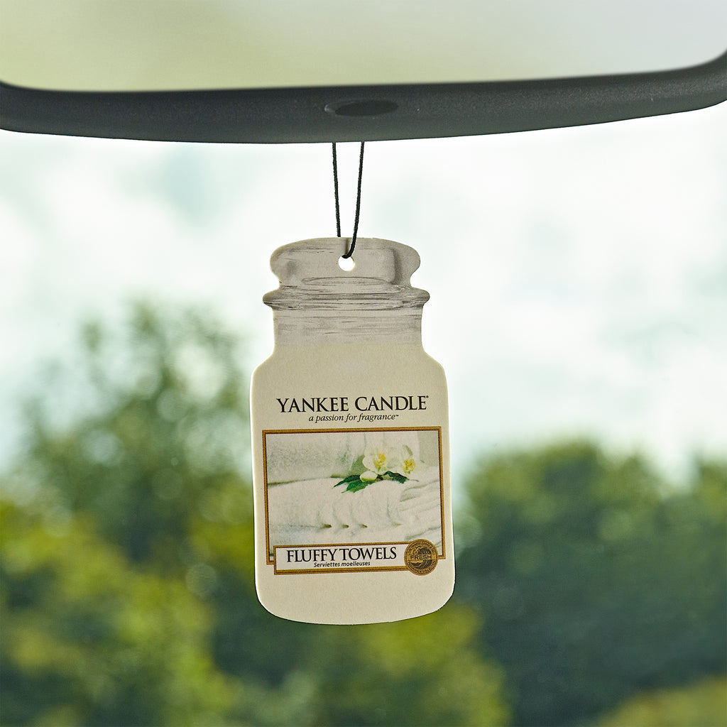 Yankee Candle Fluffy Towels Single Car Jar Air Freshener