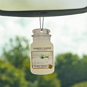 Yankee Candle Fluffy Towels Single Car Jar Air Freshener