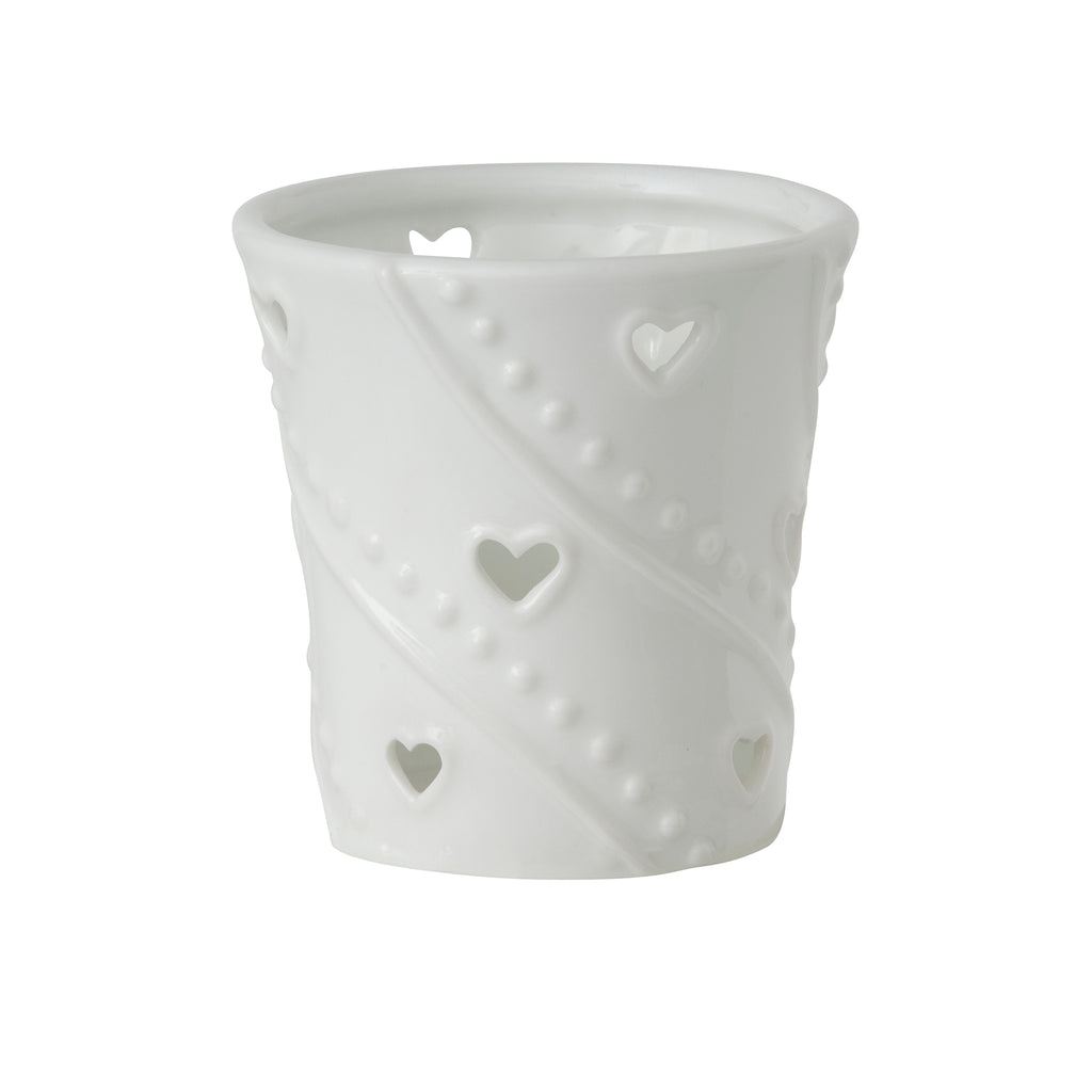 Yankee Candle White Hearts Votive Holder
