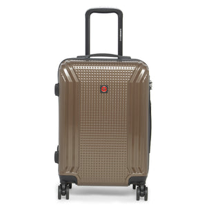 SWISSBRAND Vernier Hard Body Cabin Coffee Luggage Trolley