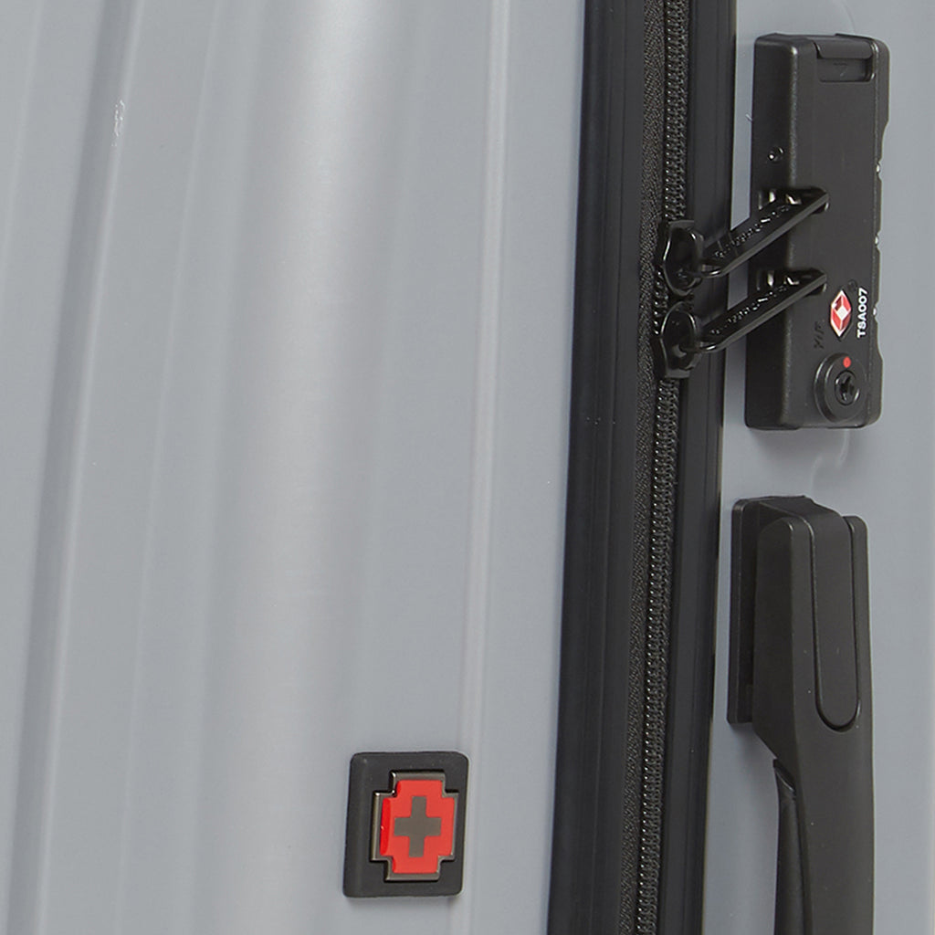 SWISSBRAND Baden Hard Body Cabin Grey Luggage Trolley