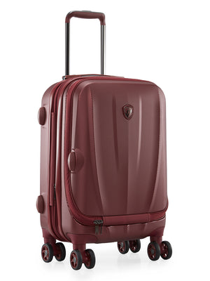 HEYS VANTAGE Burgundy Color Polycarbonate Material Hard Trolley