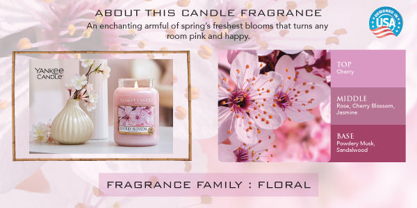 Yankee Candle Classic Medium Jar Cherry Blossom Scented Candles