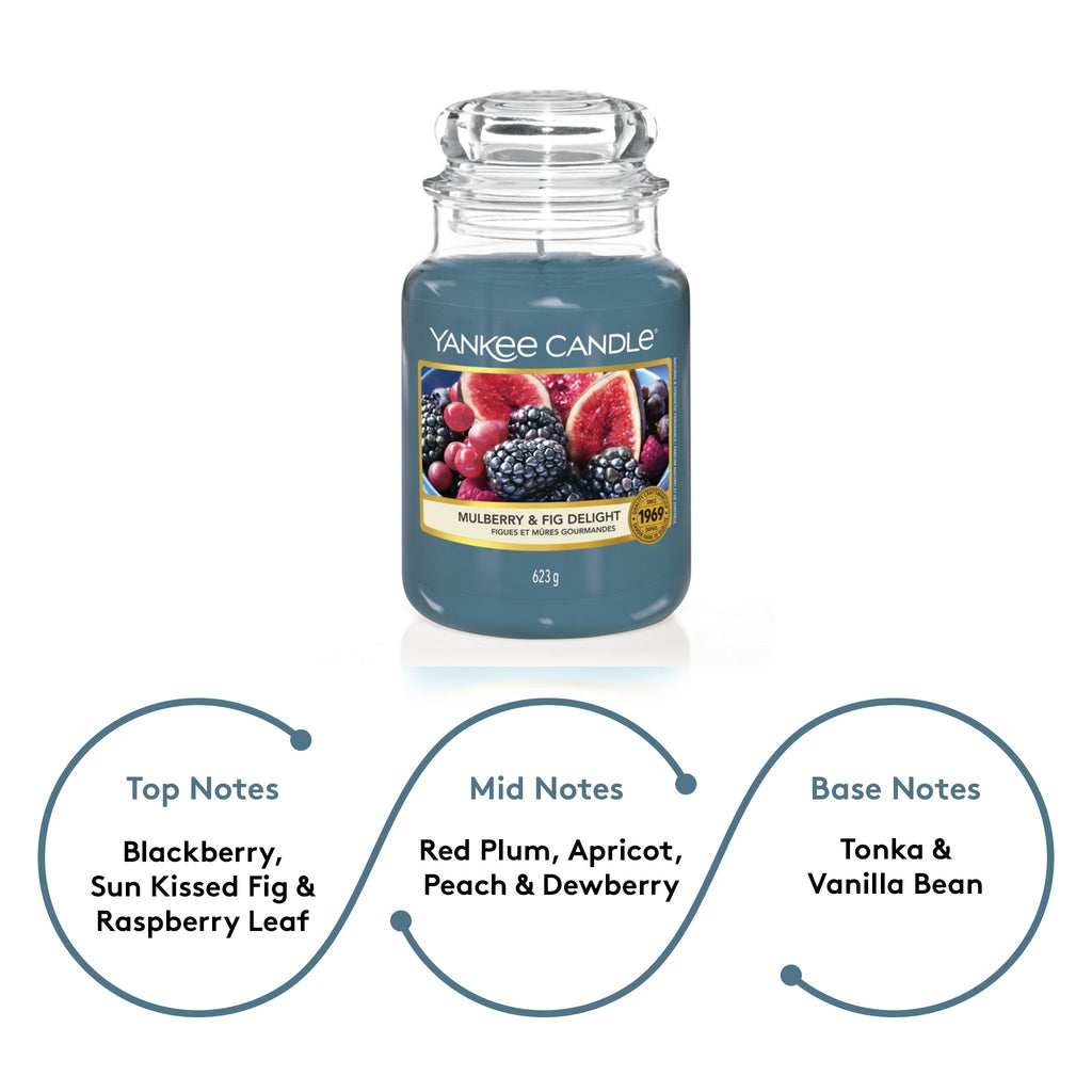 Yankee Candle Original Large Jar Scented Candle - Mulberry & Fig Delight