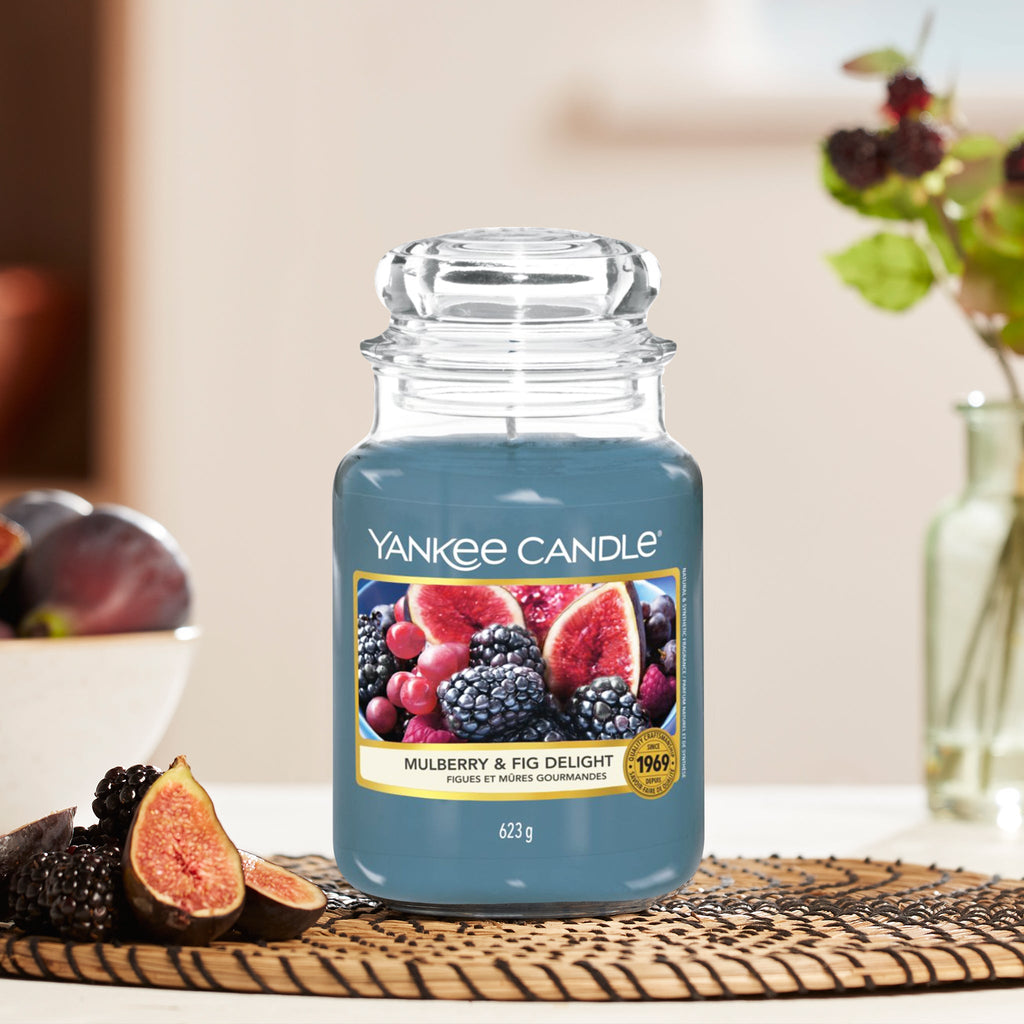 Yankee Candle Original Large Jar Scented Candle - Mulberry & Fig Delight