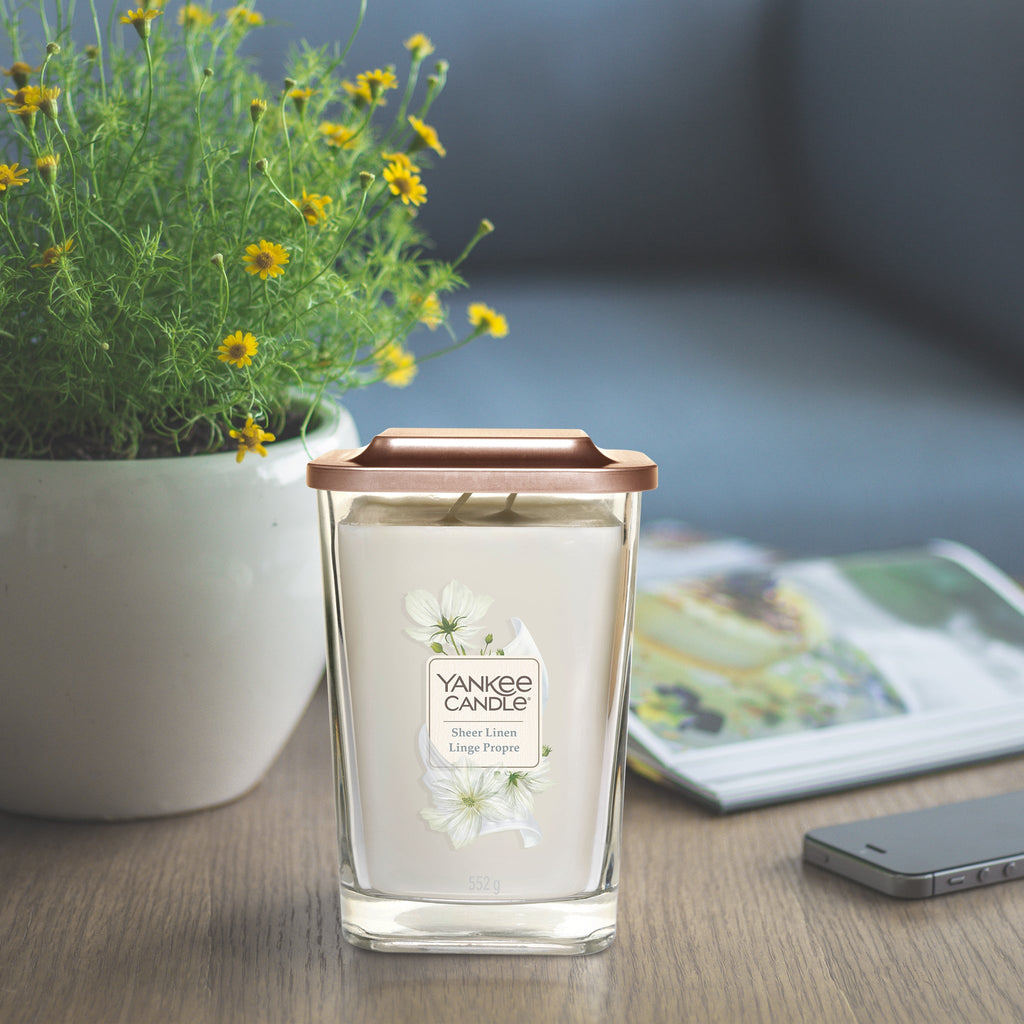 Yankee Candle Elevation Large Jar Sheer Linen