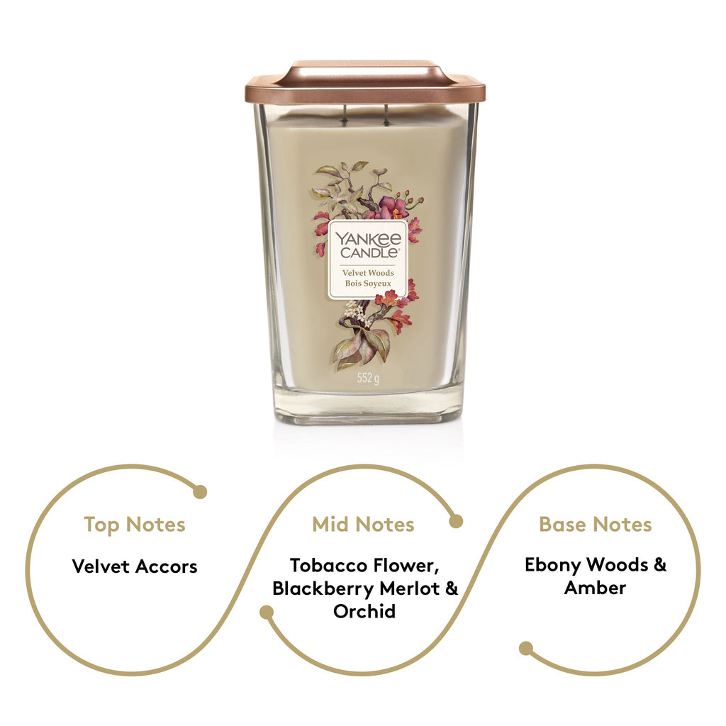 Yankee Candle Elevation Large Jar Scented Candle - Velvet Woods
