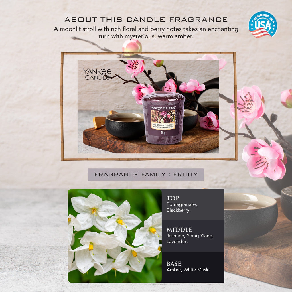 Yankee Candle Original Moonlit Blooms Votive Scented Candle