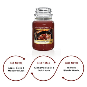 Yankee Candle Original Crisp Campfire Apples Large Jar Scented Candle