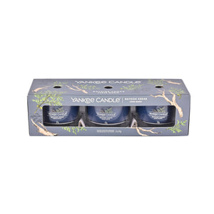 Yankee Candle 3 Pack Filled Votive Bayside Cedar