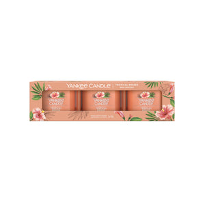 Yankee Candle Tropical Breeze Filled Votive Scented Candle (Pack of 3)
