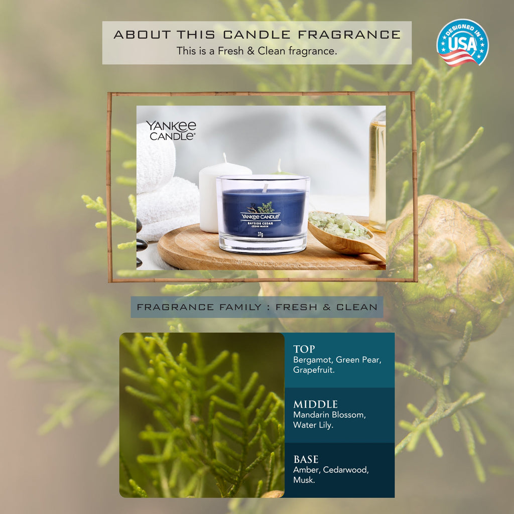 Yankee Candle Filled Votive Bayside Cedar
