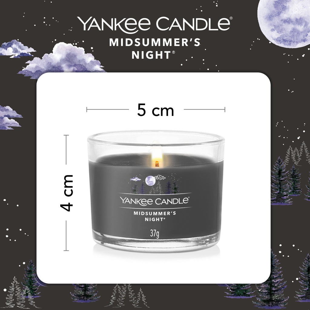 Yankee Candle Filled Votive Scented Candle- Midsummer's Night (Pack of 3)