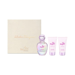 Ferragamo Amo Flowerful Set (Eau de Toilette 50ml + Shower Gel 50ml + Body Lotion 50ml)