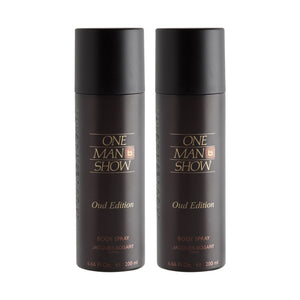 Jacques Bogart One Man Show Oud Deodorant Spray 200ml (Pack of 2)