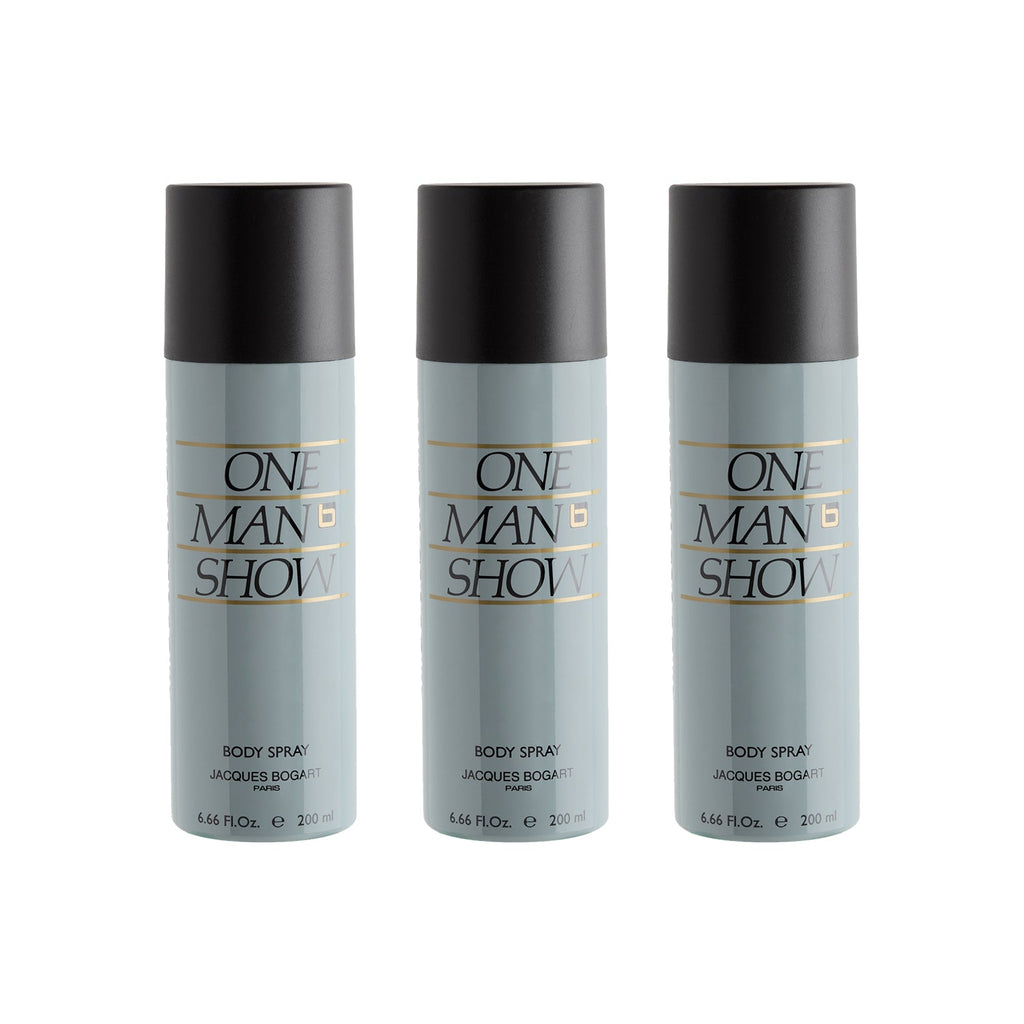 Jacques Bogart One Man Show Deodorant Spray 200ml (Pack of 3)