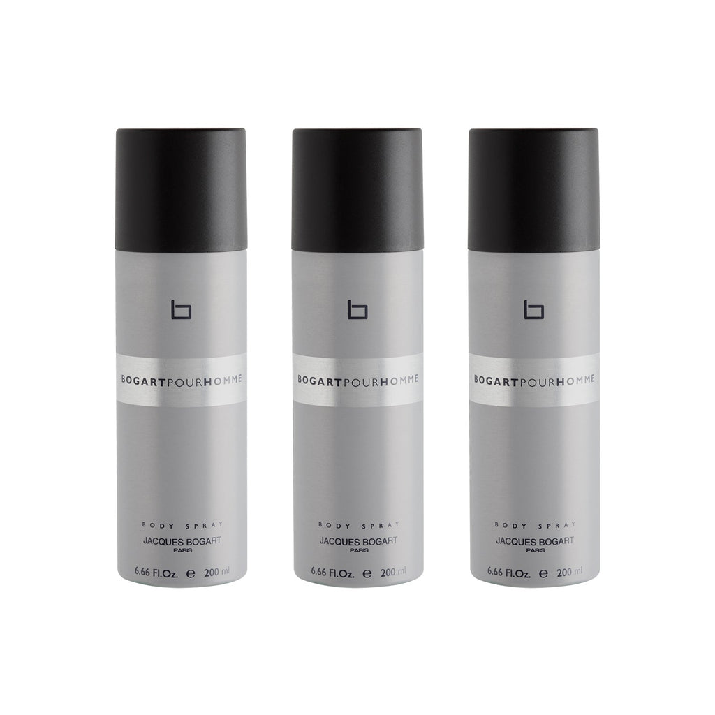 Jacques Bogart Pour Homme Deodorant Spray 200ml (Pack of 3)