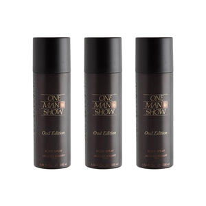 Jacques Bogart One Man Show Oud Deodorant Spray 200ml (Pack of 3)