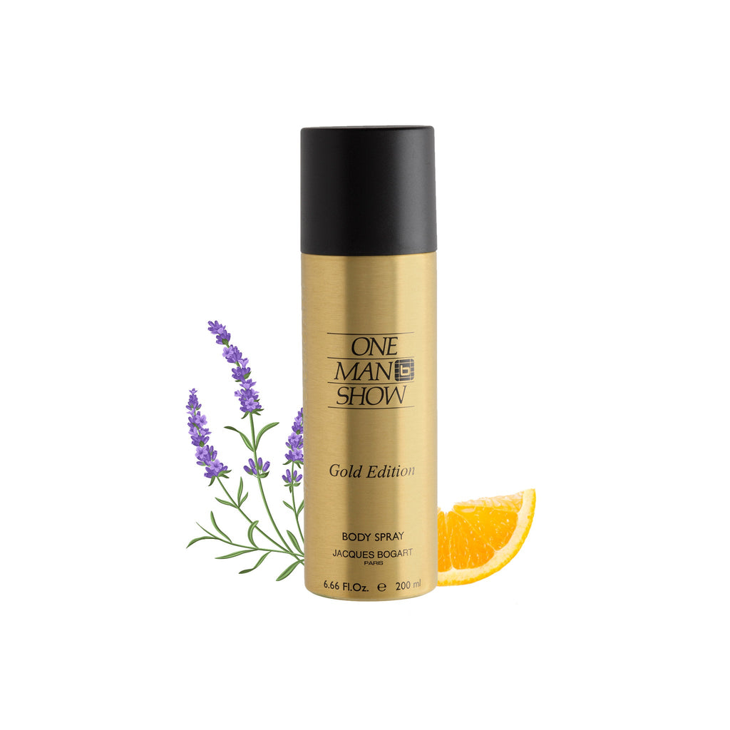 Jacques Bogart One Man Show Gold Deodorant Spray 200ml (Pack of 3)