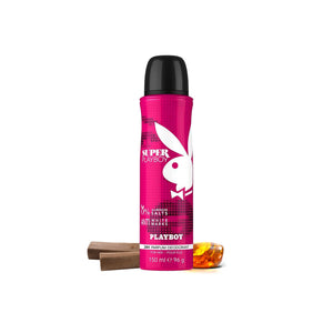 Playboy Super Women Deodorant Spray 150ml (Pack of 3)