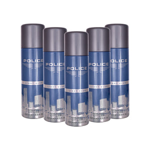 Police Light Blue Deodorant Spray 200ml (Pack of 5)