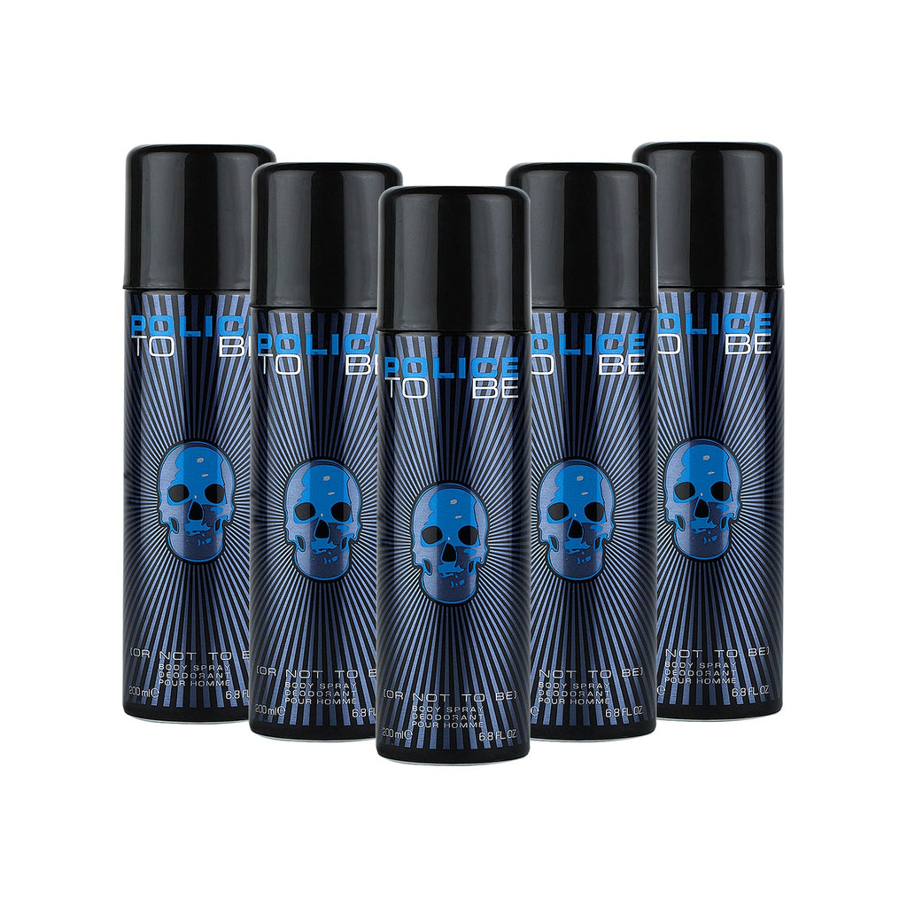 Police To Be Man Deodorant Spray 200ml (Pack of 5)