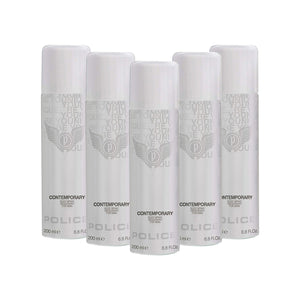 Police Contemporary Deodorant Spray 200ml (Pack of 5)