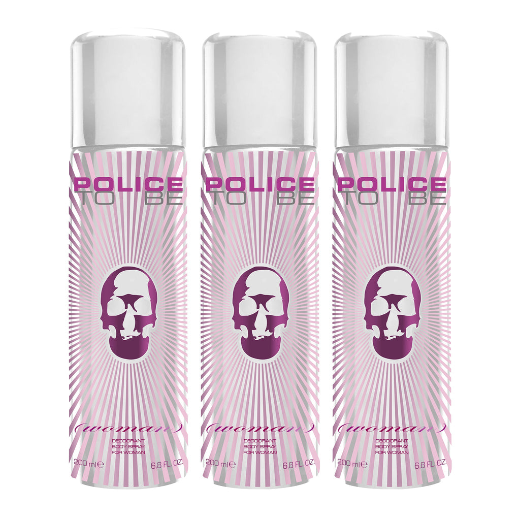 Police To Be Woman Deodorant Spray 200ml (Pack of 3)