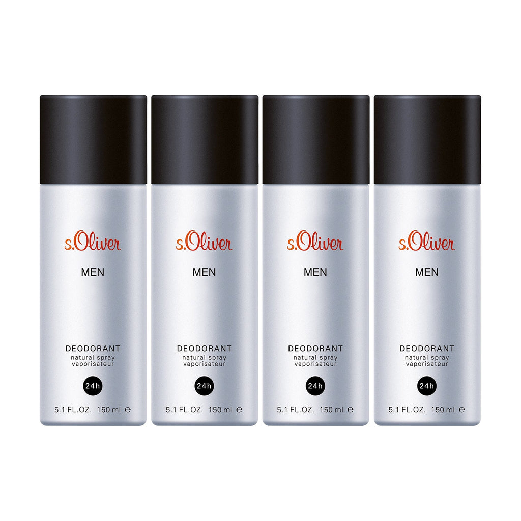 s.Oliver Men Deodorant Spray 150ml (Pack of 4)
