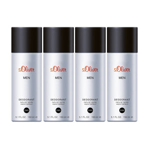 s.Oliver Men Deodorant Spray 150ml (Pack of 4)